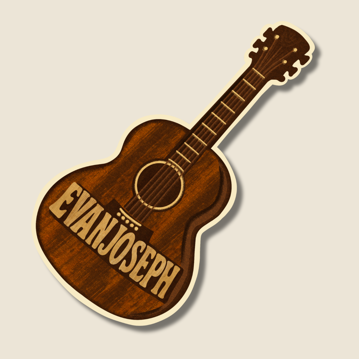 Evan’s Guitar Sticker